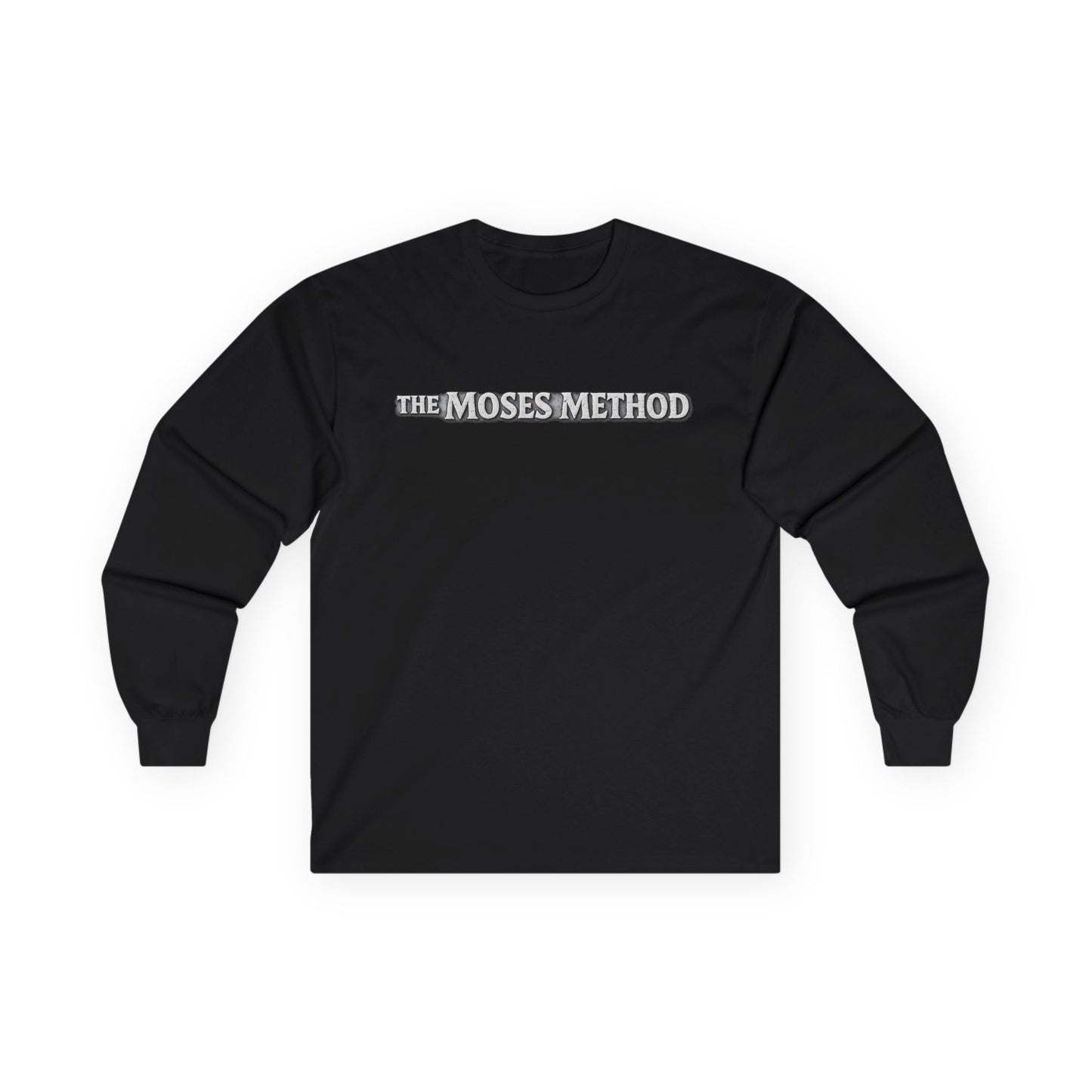 The Moses Method Long Sleeve Tee — 'Leading You to the Promised Land of Gains' Gym Shirt