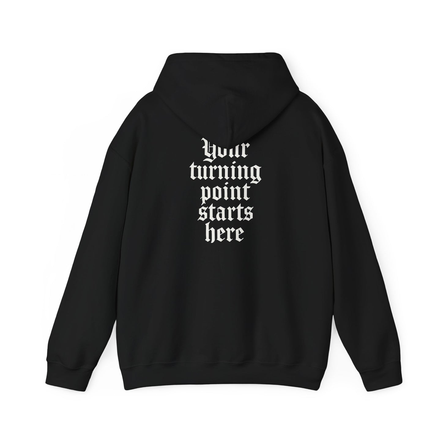 Pivot Gym Hoodie — "Your Turning Point Starts Here" Motivational Workout Hoodie