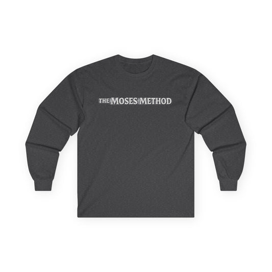 The Moses Method Long Sleeve Tee — 'Leading You to the Promised Land of Gains' Gym Shirt