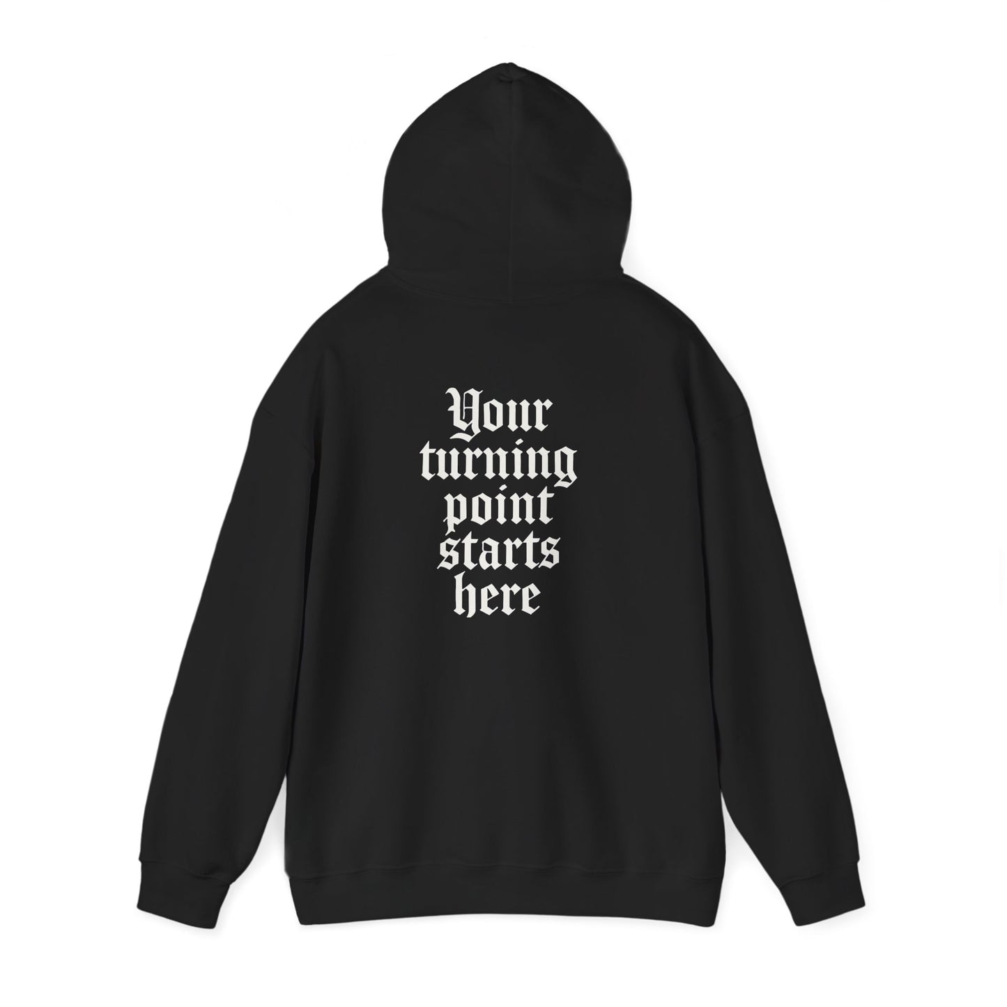 Pivot Gym Hoodie — "Your Turning Point Starts Here" Motivational Workout Hoodie